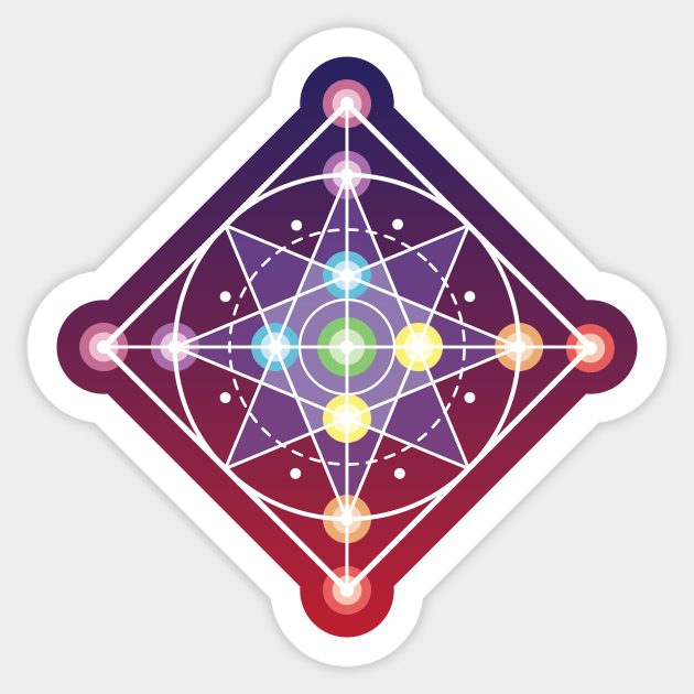 Chakra Flower Geometry Sticker by Zmokealotta